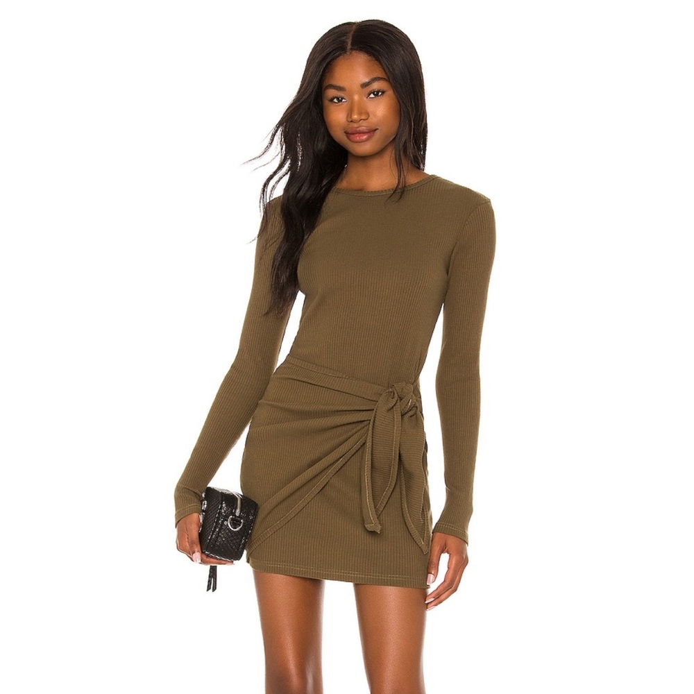Superdown Dana wrap mini dress size medium new with tags